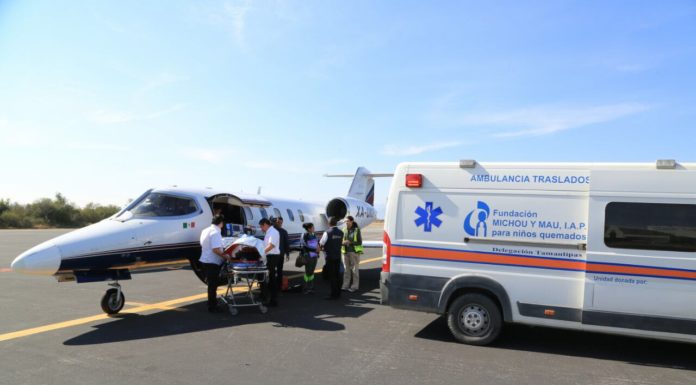 Agradece familia apoyo del Gobierno del Estado y DIF Tamaulipas para traslado y atención en EUA de menor quemada.