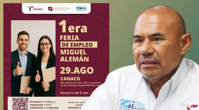 Feria del Empleo arranca este 29 en Miguel Alemán